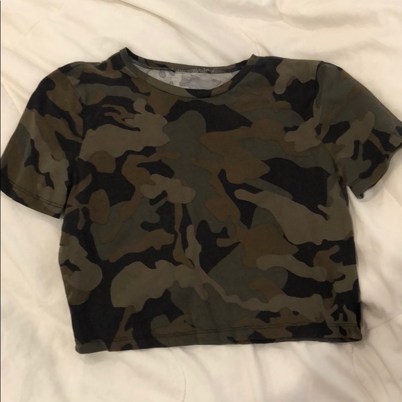Camouflage Cropped Top